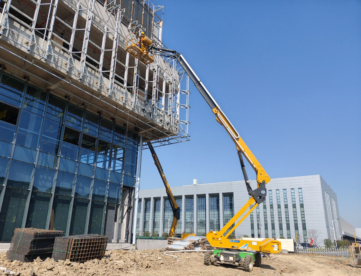 30-50米高空天團(tuán)！徐工10余臺直臂神器助力合肥新能源汽車產(chǎn)業(yè)園加速崛起