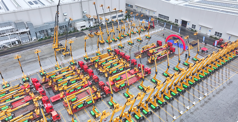 徐工億元高空作業(yè)平臺訂單批量發(fā)車