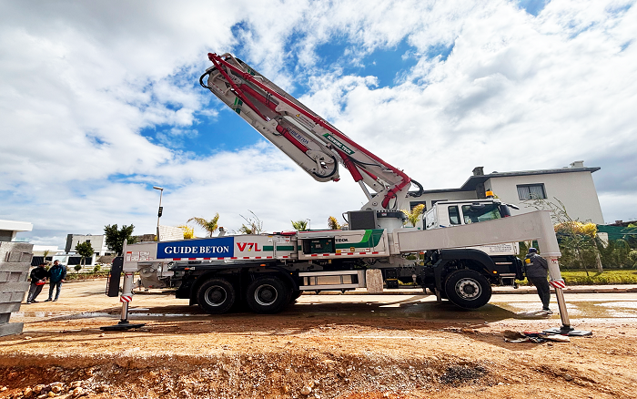 卓越性能|徐工XS43泵車助建摩洛哥！