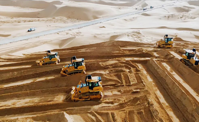 沙漠施工五大難題？徐工D170LGP沙漠型推土機(jī)硬核破解！